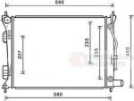 Van Wezel 82002276 радиатор, охлаждение двигателя на KIA RIO III (UB)