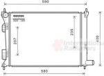 Van Wezel 82002277 радиатор, охлаждение двигателя на KIA RIO III (UB)