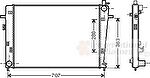 Van Wezel 82002328 радиатор, охлаждение двигателя на HYUNDAI TUCSON (JM)