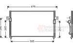 Van Wezel 82005058 конденсатор, кондиционер на HYUNDAI H-1 / STAREX