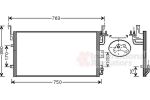 Van Wezel 82005083 конденсатор, кондиционер на HYUNDAI SONATA IV (EF)