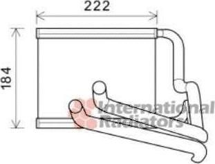Van Wezel 82006236 теплообменник, отопление салона на HYUNDAI i30 (FD)