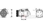 Van Wezel 8200K063 компрессор, кондиционер на HYUNDAI H100 автобус (P)