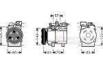 Van Wezel 8200K139 компрессор, кондиционер на HYUNDAI H-1 / STAREX