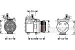 Van Wezel 8200K198 компрессор, кондиционер на HYUNDAI GETZ (TB)