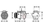 Van Wezel 8200K239 компрессор, кондиционер на KIA CEE'D SW (ED)