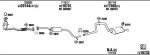 WALKER FO60095 система выпуска ог на FORD MONDEO II седан (BFP)