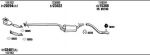 WALKER FOH09900B система выпуска ог на FORD FOCUS (DAW, DBW)
