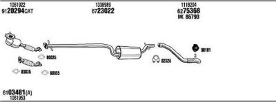 WALKER FOH09900B система выпуска ог на FORD FOCUS (DAW, DBW)