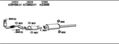 WALKER FOH19588BB система выпуска ог на FORD TRANSIT фургон