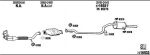 WALKER HY20015 система выпуска ог на HYUNDAI PONY (X-2)