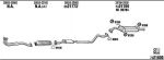 WALKER HY65011 система выпуска ог на HYUNDAI LANTRA II Wagon (J-2)