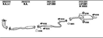 WALKER HYH04539AB система выпуска ог на HYUNDAI ACCENT I (X-3)