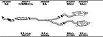 WALKER HYK020104AA система выпуска ог на HYUNDAI SANTA FE II (CM)
