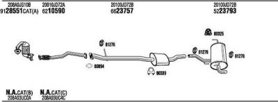 WALKER NIK019888AB система выпуска ог на NISSAN QASHQAI / QASHQAI +2 (J10, JJ10)