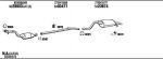 WALKER REK009040BB система выпуска ог на RENAULT CLIO II (BB0/1/2_, CB0/1/2_)