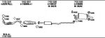 WALKER TO51136 система выпуска ог на TOYOTA COROLLA (_E10_)