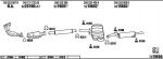 WALKER VW50152 система выпуска ог на VW PASSAT Variant (3A5, 35I)