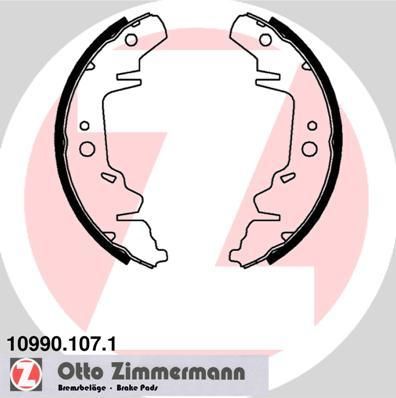 Zimmermann 10990.107.1 комплект тормозных колодок на DODGE CARAVAN
