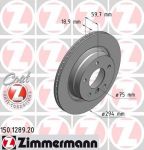 ZIMMERMANN ДИСК ТОРМ ЗАДН. (150.1289.00) (150128920)