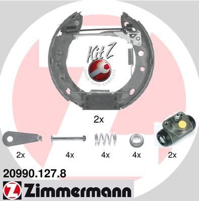 Zimmermann 20990.127.8 комплект тормозных колодок на NISSAN MICRA II (K11)