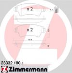 ZIMMERMANN Комплект тормозных колодок, диско (23332.180.1)