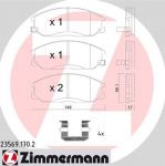Zimmermann 23569.170.2 комплект тормозных колодок, дисковый тормоз на HYUNDAI SANTA FE I (SM)