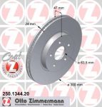 ZIMMERMANN ДИСК ТОРМ FRD MONDEO 10/00-> ПЕР (250134420)