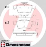 ZIMMERMANN Колодки тормозные дисковые FOCUS III 1.5 EcoBoost 09.2014 - (252121601)