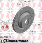 ZIMMERMANN Диск торм.зад. MB C (W211) 02> заказ не менее 2 единиц (400.3626.20)