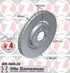 Zimmermann 400.3646.20 тормозной диск на MERCEDES-BENZ CLK (C209)