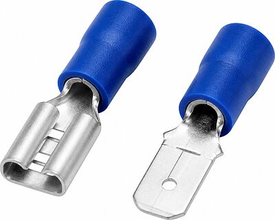 ARNEZI Разъем плоский изолированный MDV 1-250, папа, 0.8x6.3мм (08-0313)