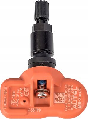 Autel MX-Sensor MXSENSOR433MSB датчик TPMS 433 МГц, чёрный металлический вентиль