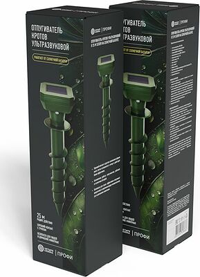 ЧЕТЫРЕ СЕЗОНА 71-0157-F Отпугиватель кротов ультразвуковой R 25м SCREW на солнечной батарее ЧЕТЫРЕ СЕЗОНА