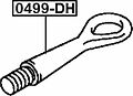 Febest 0499-DH крюк буксировочный Mitsubishi Outlander CW 2006–2012 (MN165999)
