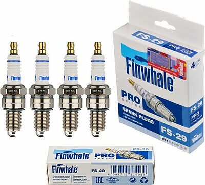 Finwhale FS29 комплект свечей зажигания M14×1,25, зазор 0,7 мм, 4 шт.