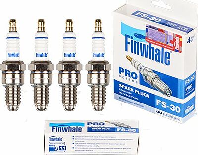 Finwhale FS30 PRO комплект трёхэлектродных свечей M14×1,25, зазор 1,1 мм, 4 шт.