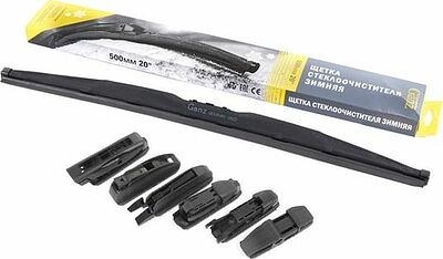 Ganz Winter GIS01040 зимняя каркасная щётка 500 мм (20″), 6 адаптеров