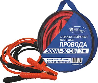 GT Провода пусковые 500A, −50 °C, 3 м