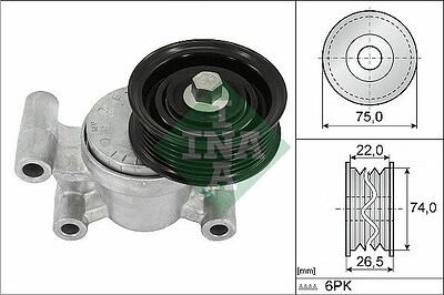 INA 534 0293 10 натяжитель приводного ремня Mazda 3 (BK, BL), Mazda 5 (L37215980C)