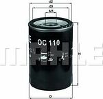 Knecht / MAHLE OC 110 OF навинчиваемый масляный фильтр 3/4″-16 UNF, 76×119,5 мм Knecht / MAHLE OC 110 OF навинчиваемый масляный фильтр 3/4″-16 UNF, 76×119,5 мм