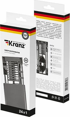 Kranz KR-12-4754 Набор отверток для точных работ RA-04, 24 предмета KRANZ