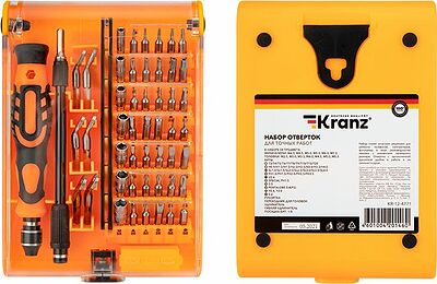 Kranz KR-12-4771 Набор отверток для точных работ 54 предмета KRANZ