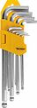 Kranz KR-12-5211 Набор ключей имбусовых HEX KRANZ 1,5-10 мм, CrV, 9 шт., удлиненные, с шаром Kranz KR-12-5211 Набор ключей имбусовых HEX KRANZ 1,5-10 мм, CrV, 9 шт., удлиненные, с шаром