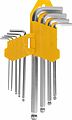Kranz KR-12-5211 Набор ключей имбусовых HEX KRANZ 1,5-10 мм, CrV, 9 шт., удлиненные, с шаром Kranz KR-12-5211 Набор ключей имбусовых HEX KRANZ 1,5-10 мм, CrV, 9 шт., удлиненные, с шаром