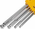 Kranz KR-12-5211 Набор ключей имбусовых HEX KRANZ 1,5-10 мм, CrV, 9 шт., удлиненные, с шаром Kranz KR-12-5211 Набор ключей имбусовых HEX KRANZ 1,5-10 мм, CrV, 9 шт., удлиненные, с шаром