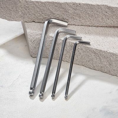 Kranz KR-12-5211 Набор ключей имбусовых HEX KRANZ 1,5-10 мм, CrV, 9 шт., удлиненные, с шаром