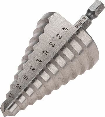 Kranz KR-12-6604 Сверло по металлу ступенчатое 9,0-36,0мм, 110мм, 62 HRC KRANZ