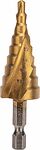Kranz KR-12-6611 Сверло по металлу ступенчатое ТИТАН 4,0-20,0мм, 76мм, 65 HRC, Р6М5 TiN KRANZ