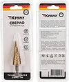 Kranz KR-12-6611 Сверло по металлу ступенчатое ТИТАН 4,0-20,0мм, 76мм, 65 HRC, Р6М5 TiN KRANZ Kranz KR-12-6611 Сверло по металлу ступенчатое ТИТАН 4,0-20,0мм, 76мм, 65 HRC, Р6М5 TiN KRANZ
